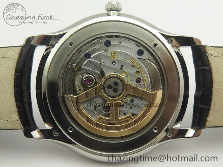 ZeroBulk Master Ultra Thin Date 1288420 SS ZF 1:1 Best Edition Silver Dial on Black Leather Strap A899  7466