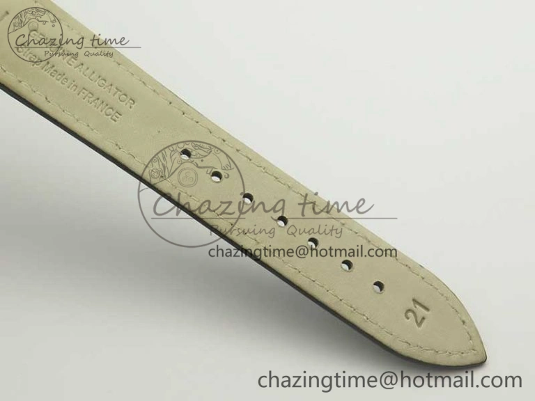 ZeroBulk Master Ultra Thin Date 1288420 SS ZF 1:1 Best Edition Silver Dial on Black Leather Strap A899  7466