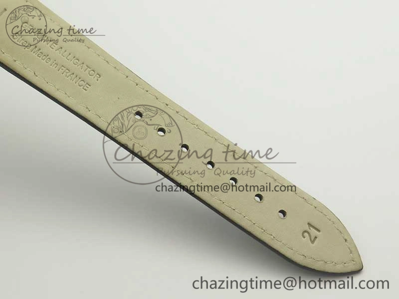 ZeroBulk Master Ultra Thin Date 1288420 SS ZF 1:1 Best Edition Silver Dial on Black Leather Strap A899  7466