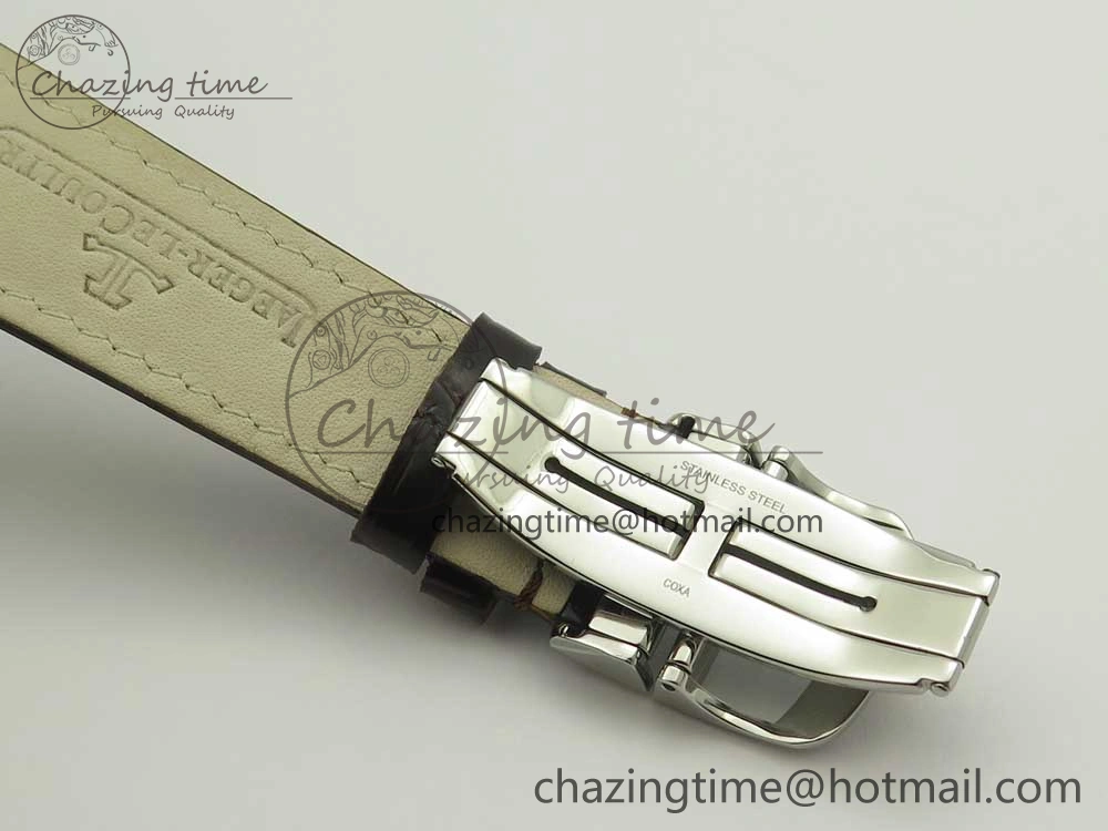 Practical Master Ultra Thin Date 1288420 ZF 1:1 Best Edition Gold Dial on Brown Leather Strap A899  7462