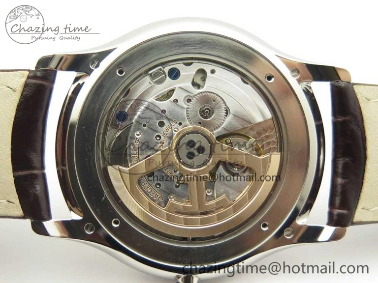 Practical Master Ultra Thin Date 1288420 ZF 1:1 Best Edition Gold Dial on Brown Leather Strap A899  7462