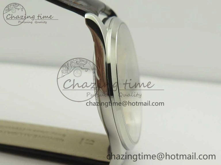 Practical Master Ultra Thin Date 1288420 ZF 1:1 Best Edition Gold Dial on Brown Leather Strap A899  7462