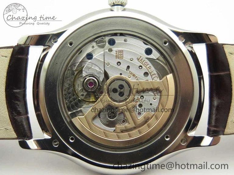 Practical Master Ultra Thin Date 1288420 ZF 1:1 Best Edition Gold Dial on Brown Leather Strap A899  7462