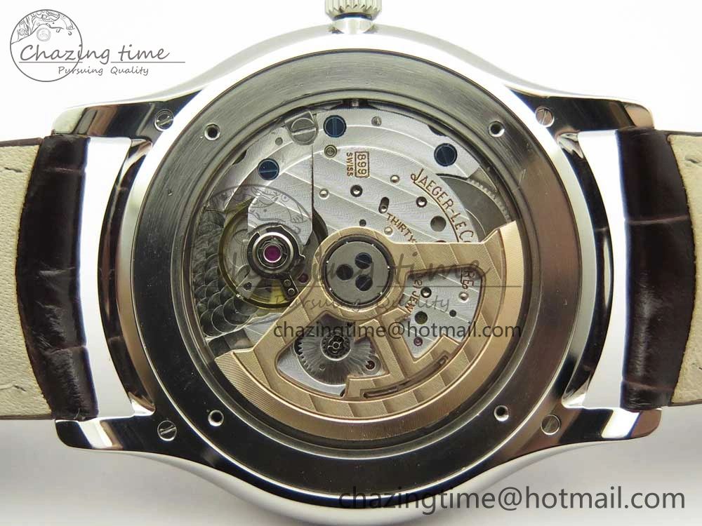 Practical Master Ultra Thin Date 1288420 ZF 1:1 Best Edition Gold Dial on Brown Leather Strap A899  7462