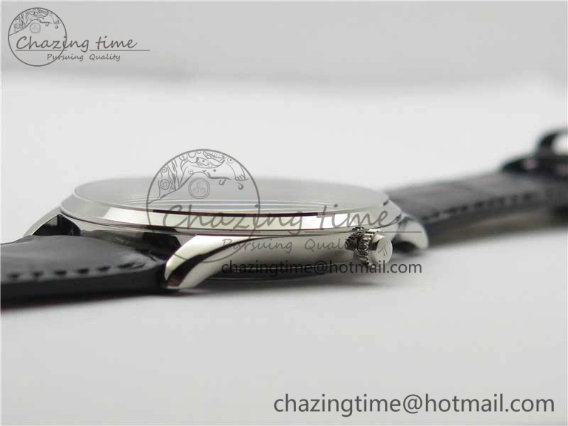 Master Ultra Thin Date FKF 1:1 Best Edition Blue Dial on Black Leather Strap A HighQuality 7449