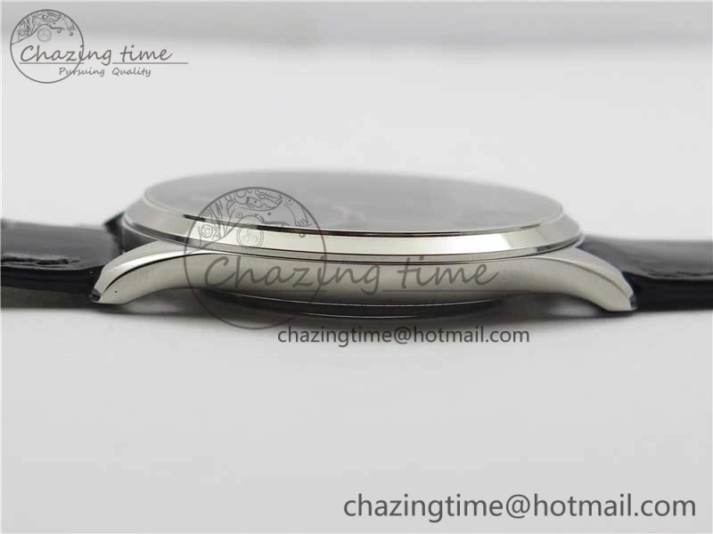 Master Ultra Thin Date FKF 1:1 Best Edition Blue Dial on Black Leather Strap A HighQuality 7449