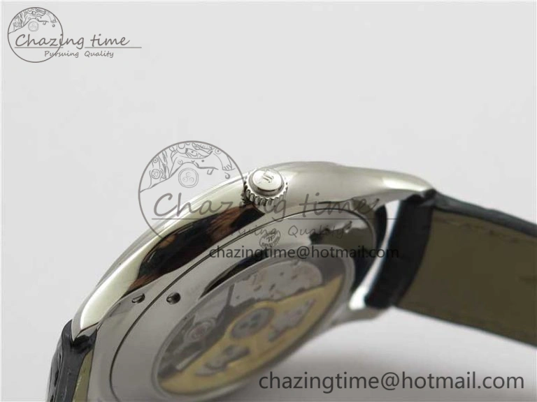 Master Ultra Thin Date FKF 1:1 Best Edition Blue Dial on Black Leather Strap A HighQuality 7449
