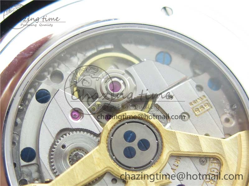 Master Ultra Thin Date FKF 1:1 Best Edition Blue Dial on Black Leather Strap A HighQuality 7449