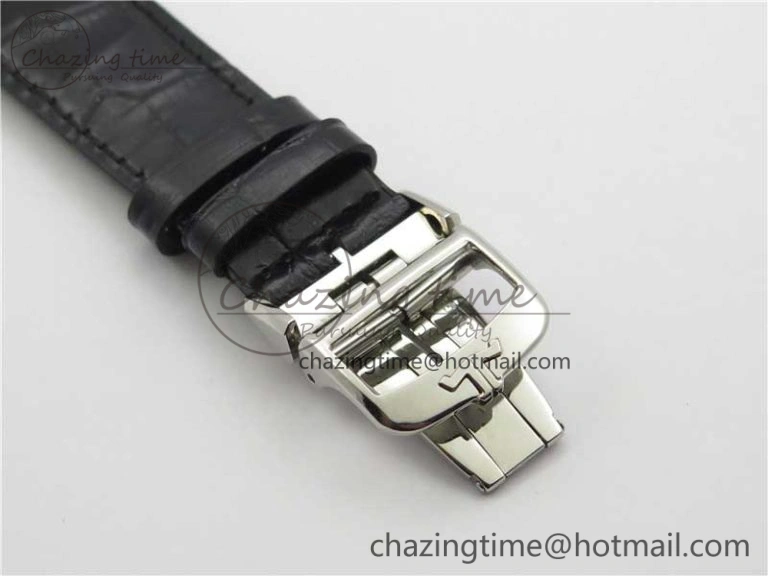 Master Ultra Thin Date FKF 1:1 Best Edition Blue Dial on Black Leather Strap A HighQuality 7449
