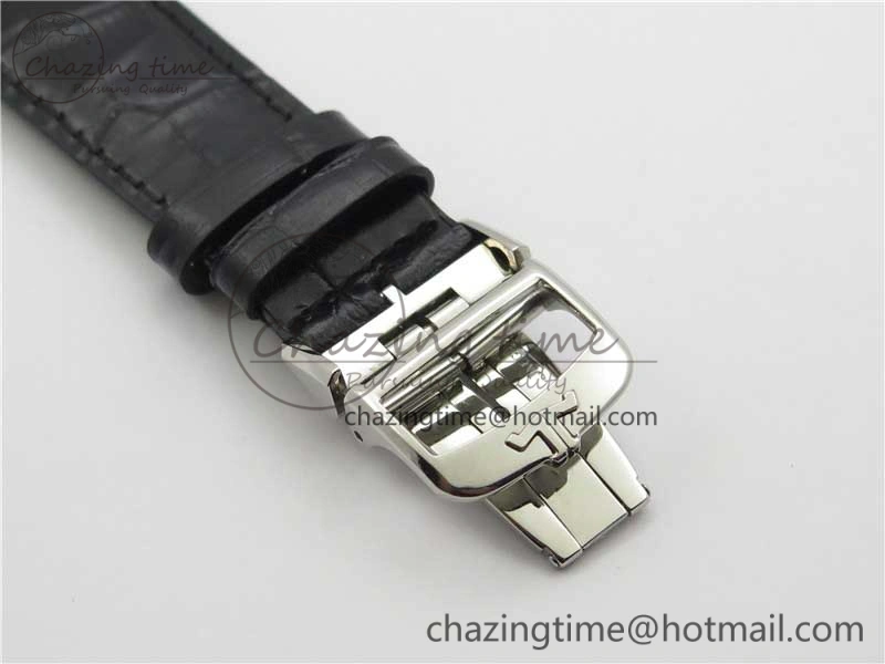 Master Ultra Thin Date FKF 1:1 Best Edition Blue Dial on Black Leather Strap A HighQuality 7449