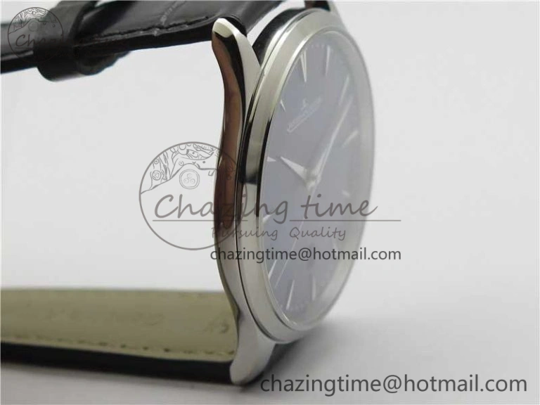 Master Ultra Thin Date FKF 1:1 Best Edition Blue Dial on Black Leather Strap A HighQuality 7449