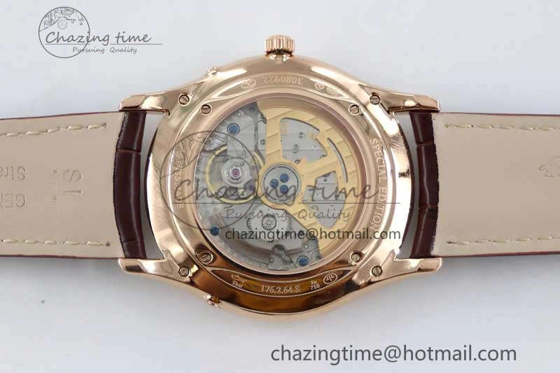 Vibrant Master Ultra Thin Moon 1362520 RG Q8F 1:1 Best Edition White Dial on Brown Leather Strap A 7429
