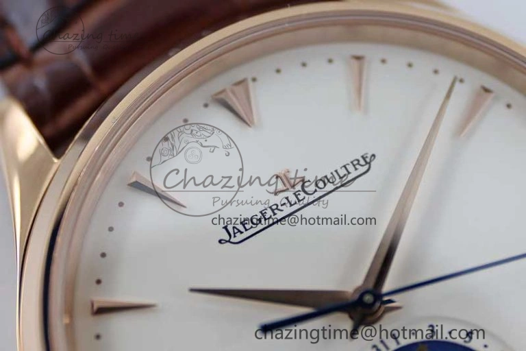 Vibrant Master Ultra Thin Moon 1362520 RG Q8F 1:1 Best Edition White Dial on Brown Leather Strap A 7429