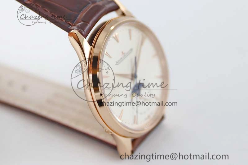 Vibrant Master Ultra Thin Moon 1362520 RG Q8F 1:1 Best Edition White Dial on Brown Leather Strap A 7429