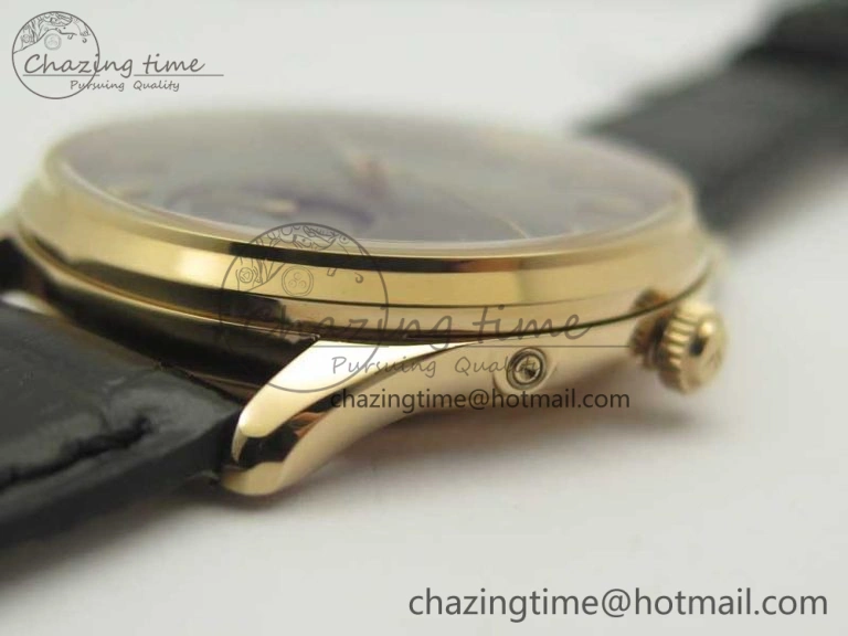 Functional Master Ultra Thin Moon 1362520 RG ZF 1:1 Best Edition Gray Dial on Black Leather Strap A 7474