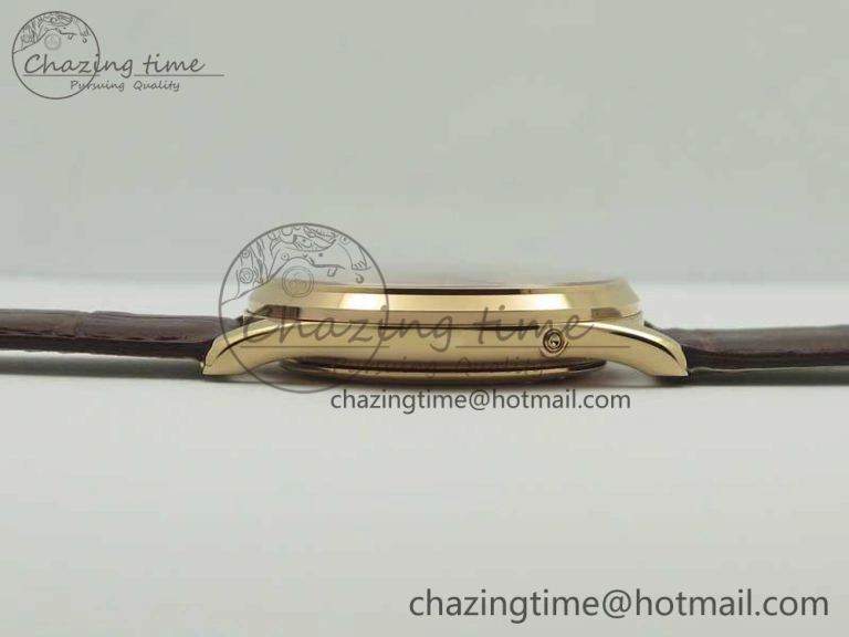 Master Ultra Thin Moon 1362520 RG ZF 1:1 Best Edition White Dial on Brown Leather Strap A StreetReady 7484