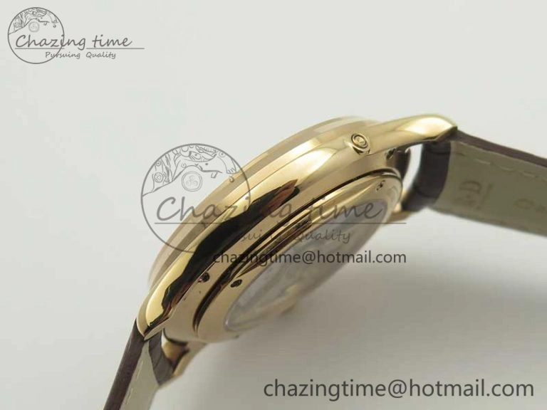 Master Ultra Thin Moon 1362520 RG ZF 1:1 Best Edition White Dial on Brown Leather Strap A StreetReady 7484