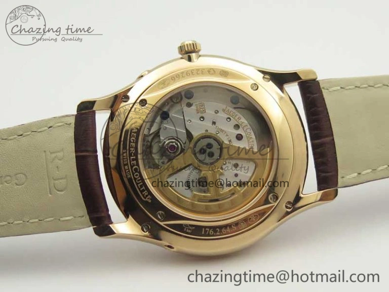 Master Ultra Thin Moon 1362520 RG ZF 1:1 Best Edition White Dial on Brown Leather Strap A StreetReady 7484