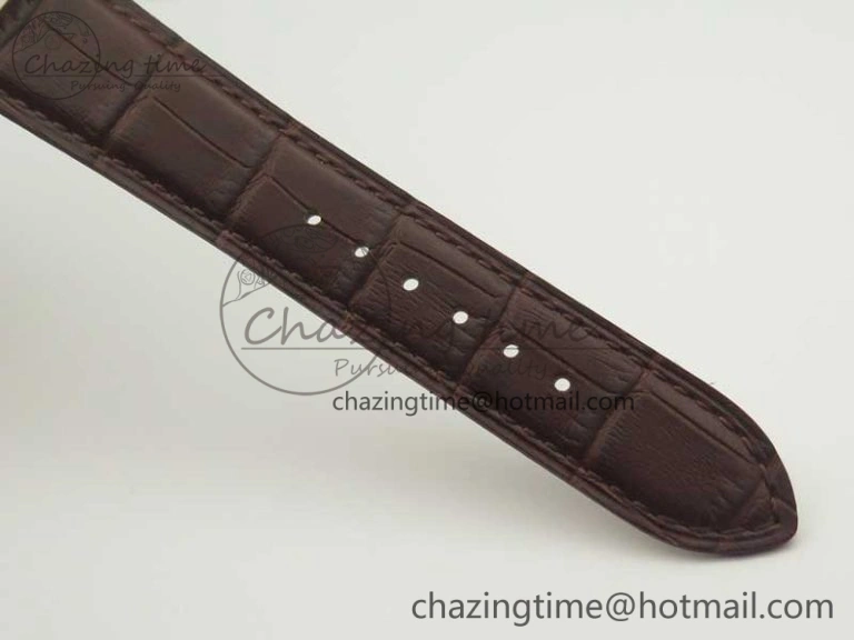 Master Ultra Thin Moon 1362520 RG ZF 1:1 Best Edition White Dial on Brown Leather Strap A StreetReady 7484