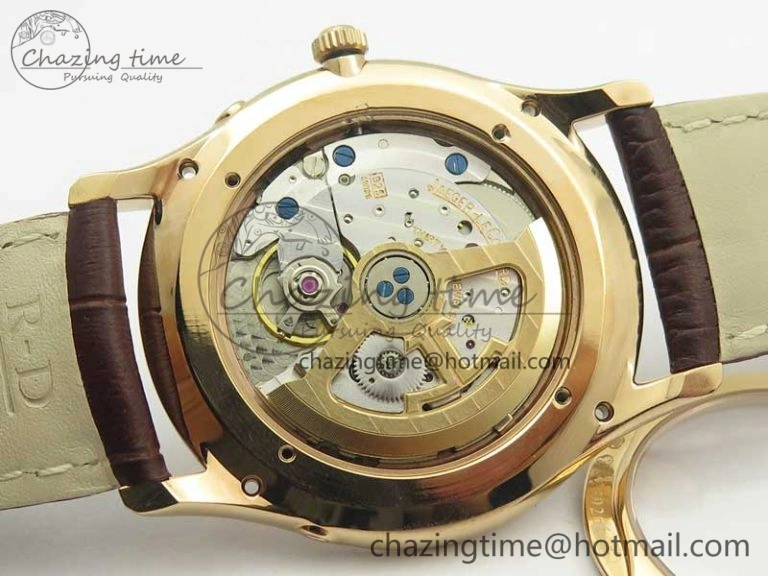 Master Ultra Thin Moon 1362520 RG ZF 1:1 Best Edition White Dial on Brown Leather Strap A StreetReady 7484