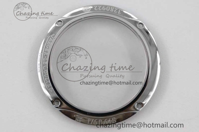 Master Ultra Thin Moon 1363540 SS Q8F 1:1 Best Edition Gray Dial on Black Leather Strap A Stretchable 7435