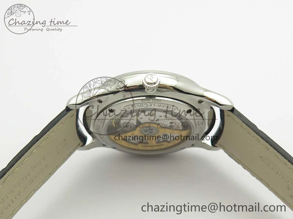 Master Ultra Thin Moon 1368420 SS GF 1:1 Best Edition White Dial on Black Leather Strap A UrbanStyle 7457