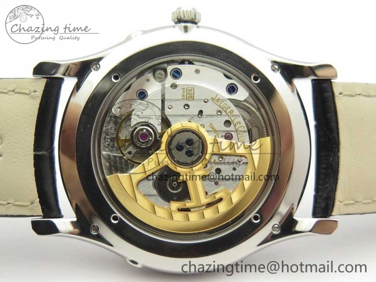 Master Ultra Thin Moon 1368420 SS GF 1:1 Best Edition White Dial on Black Leather Strap A UrbanStyle 7457