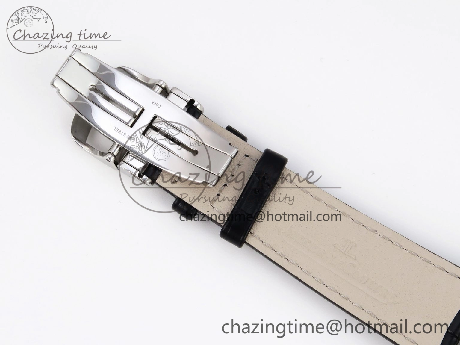 UrbanChic Master Ultra Thin Moon 1368420 SS ZF 1:1 Best Edition Blue Dial on Black Leather Strap SA925 Super Clone V 7417