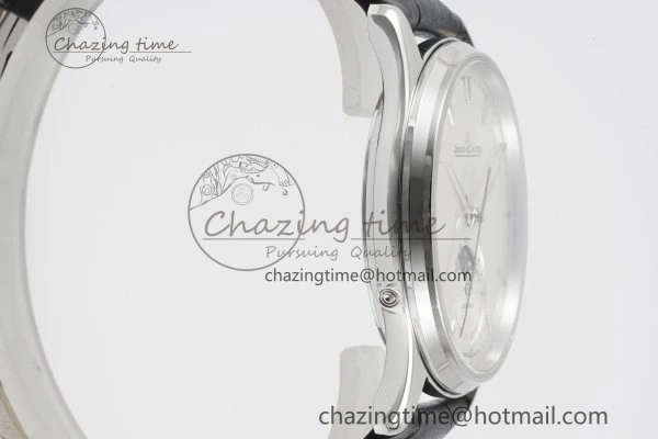 EasyMatch Master Ultra Thin Moon 1368420 SS ZF 1:1 Best Edition White Dial on Black Leather Strap V2 SA925 Super Clone 7426