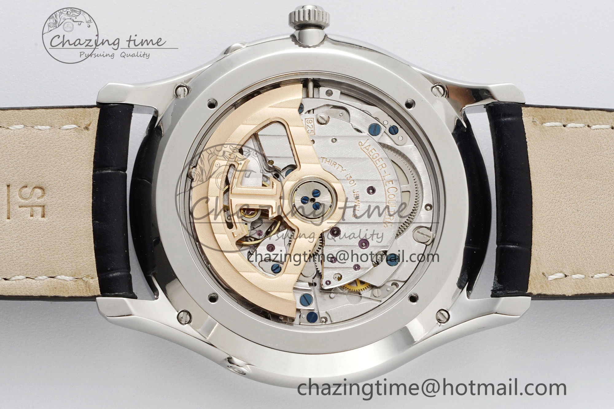 EasyMatch Master Ultra Thin Moon 1368420 SS ZF 1:1 Best Edition White Dial on Black Leather Strap V2 SA925 Super Clone 7426