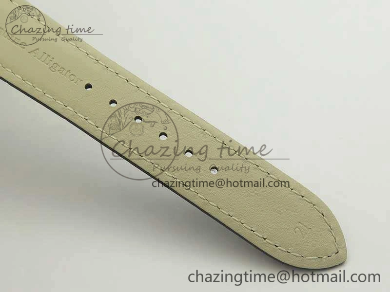 Supportive Master Ultra Thin Moon SS ZF 1:1 Best Edition Silver Dial On Black Leather Strap A 7476