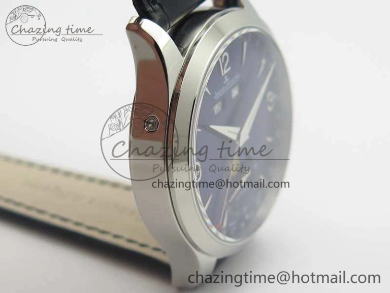 BestValue Master Ultra Thin Moonphase SS KMF Blue Dial On Leather Strap A 7482