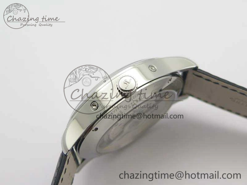 BestValue Master Ultra Thin Moonphase SS KMF Blue Dial On Leather Strap A 7482