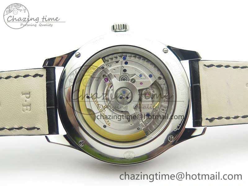 BestValue Master Ultra Thin Moonphase SS KMF Blue Dial On Leather Strap A 7482