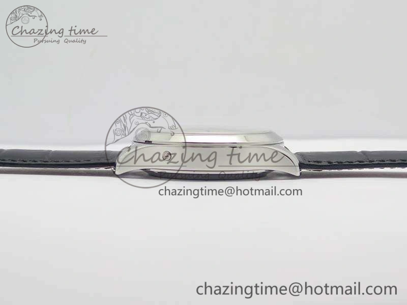 Practical Master Ultra Thin Moonphase SS KMF Silver Dial On Leather Strap A 7481
