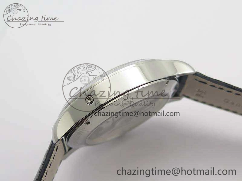 Practical Master Ultra Thin Moonphase SS KMF Silver Dial On Leather Strap A 7481
