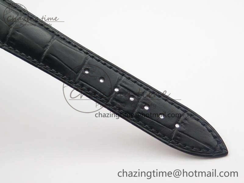 Practical Master Ultra Thin Moonphase SS KMF Silver Dial On Leather Strap A 7481
