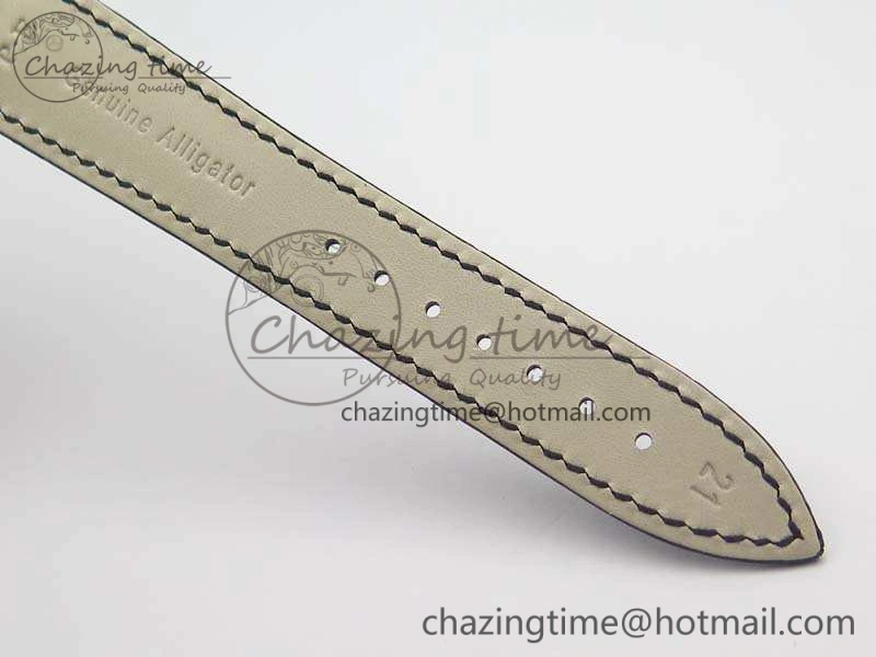 Practical Master Ultra Thin Moonphase SS KMF Silver Dial On Leather Strap A 7481