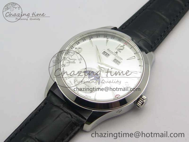 Practical Master Ultra Thin Moonphase SS KMF Silver Dial On Leather Strap A 7481
