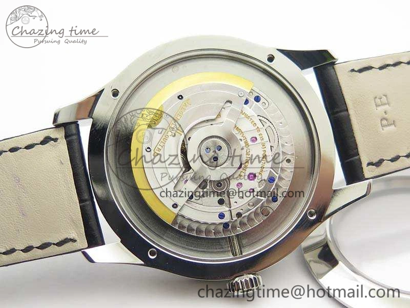 Practical Master Ultra Thin Moonphase SS KMF Silver Dial On Leather Strap A 7481