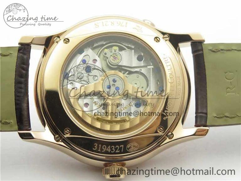 Comfortable Master Ultra Thin Perpetual Calendar RG V9F 1:1 Best Edition White Dial on Brown Leather Strap A 7446