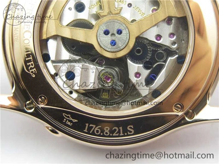 Comfortable Master Ultra Thin Perpetual Calendar RG V9F 1:1 Best Edition White Dial on Brown Leather Strap A 7446