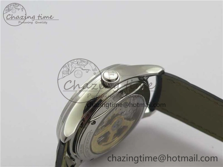 TechFriendly Master Ultra Thin Perpetual Calendar SS V9F 1:1 Best Edition White Dial on Black Leather Strap A 7450