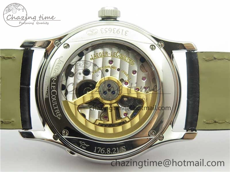 TechFriendly Master Ultra Thin Perpetual Calendar SS V9F 1:1 Best Edition White Dial on Black Leather Strap A 7450