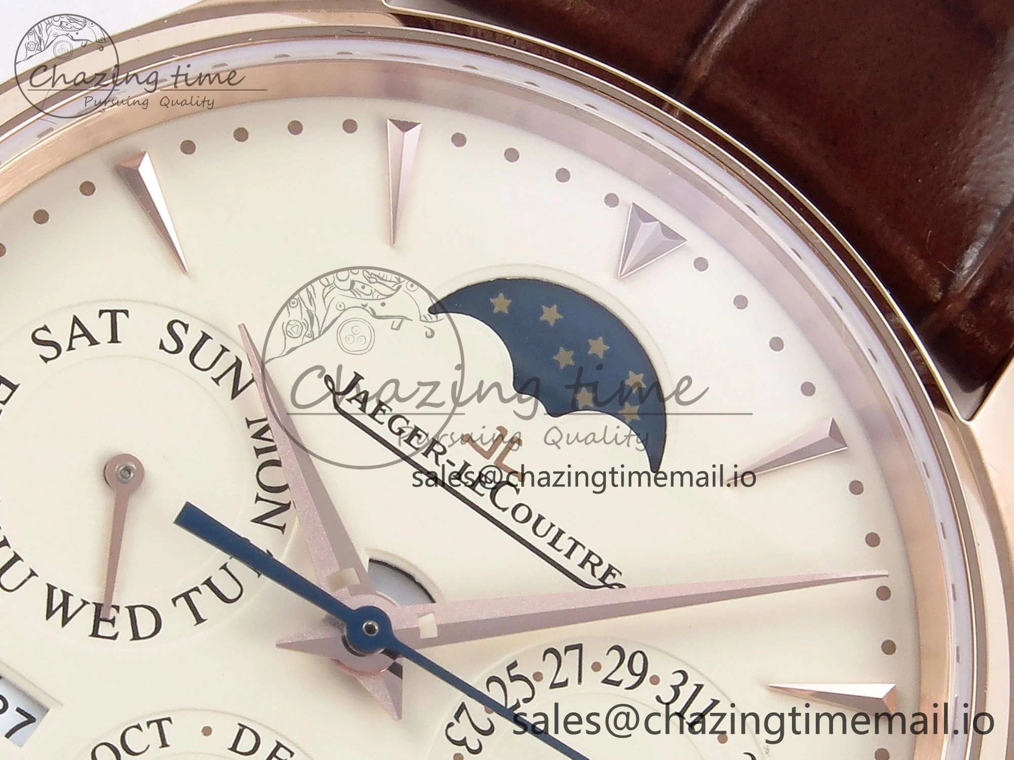 Master Ultra Thin Pert RG VRF 1:1 Best Edition White Dial on Brown Leather Strap MY9015 Mod AllSeason 7400