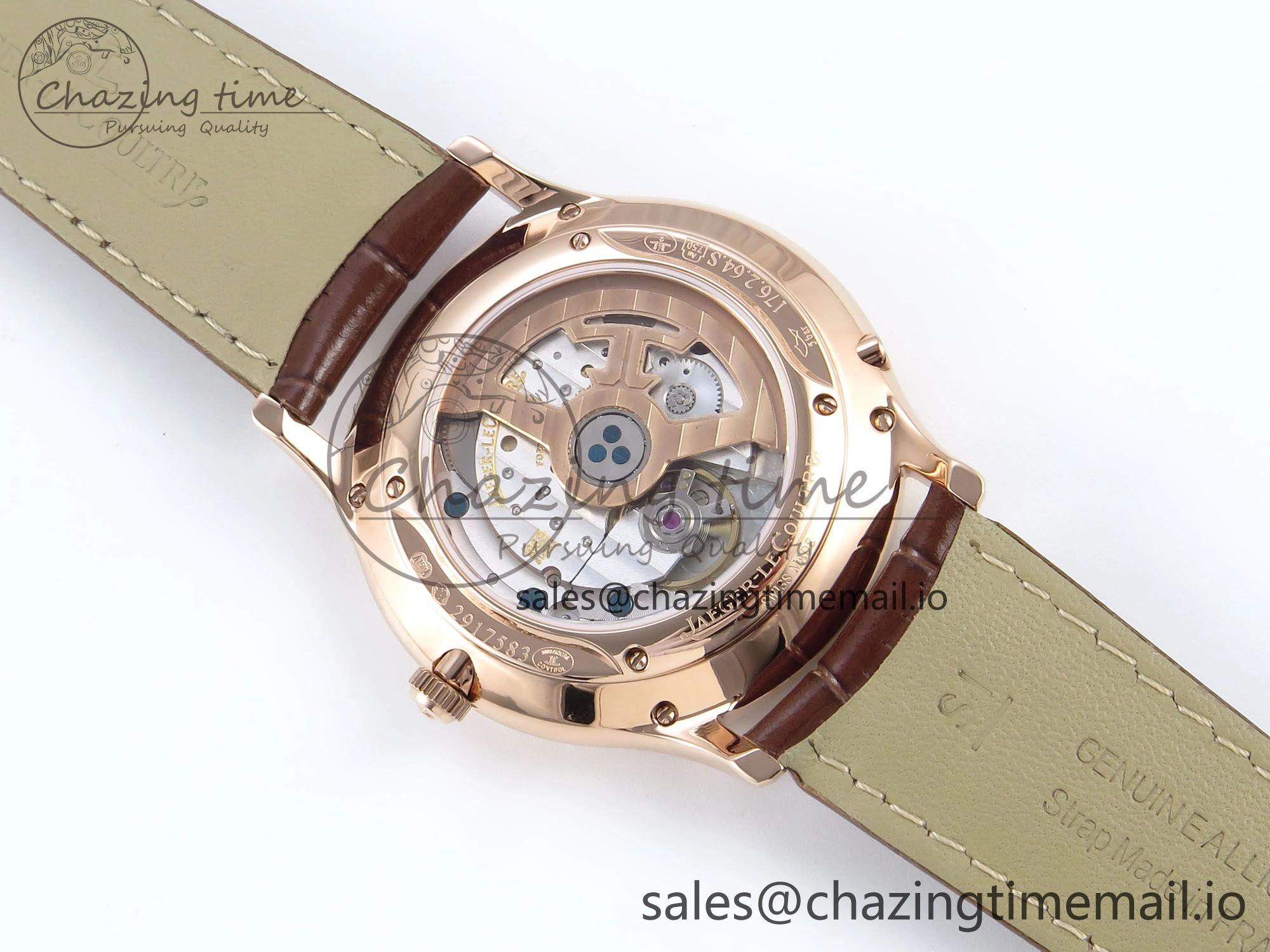 Master Ultra Thin Pert RG VRF 1:1 Best Edition White Dial on Brown Leather Strap MY9015 Mod AllSeason 7400