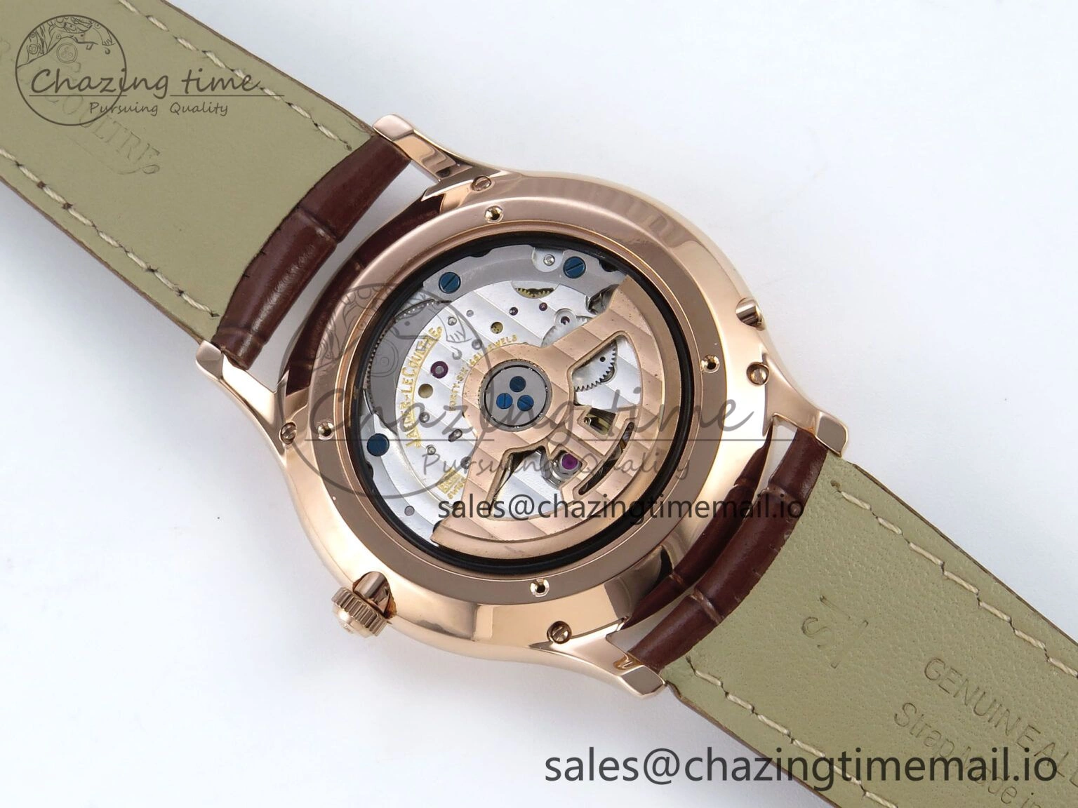 Master Ultra Thin Pert RG VRF 1:1 Best Edition White Dial on Brown Leather Strap MY9015 Mod AllSeason 7400