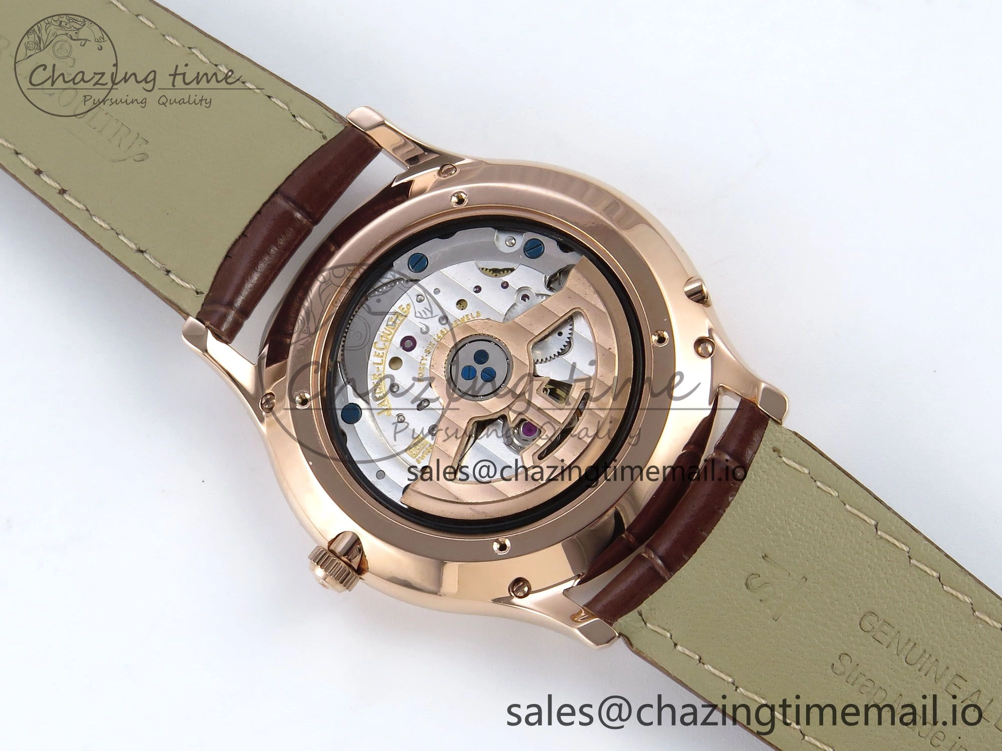 Master Ultra Thin Pert RG VRF 1:1 Best Edition White Dial on Brown Leather Strap MY9015 Mod AllSeason 7400
