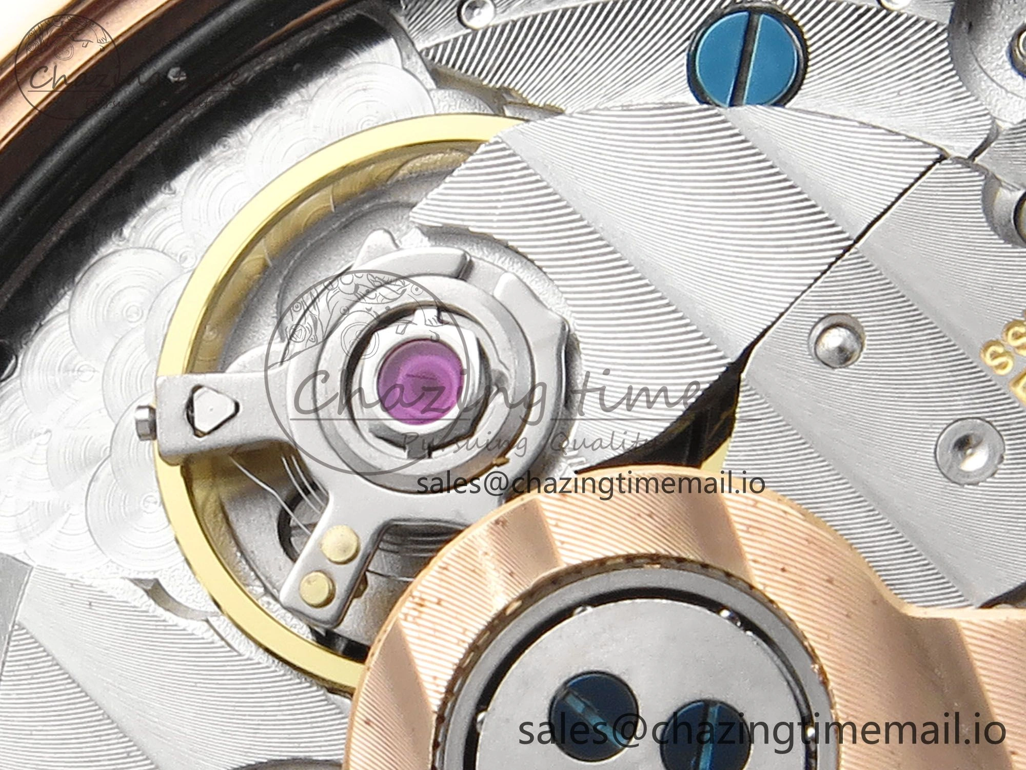 Master Ultra Thin Pert RG VRF 1:1 Best Edition White Dial on Brown Leather Strap MY9015 Mod AllSeason 7400
