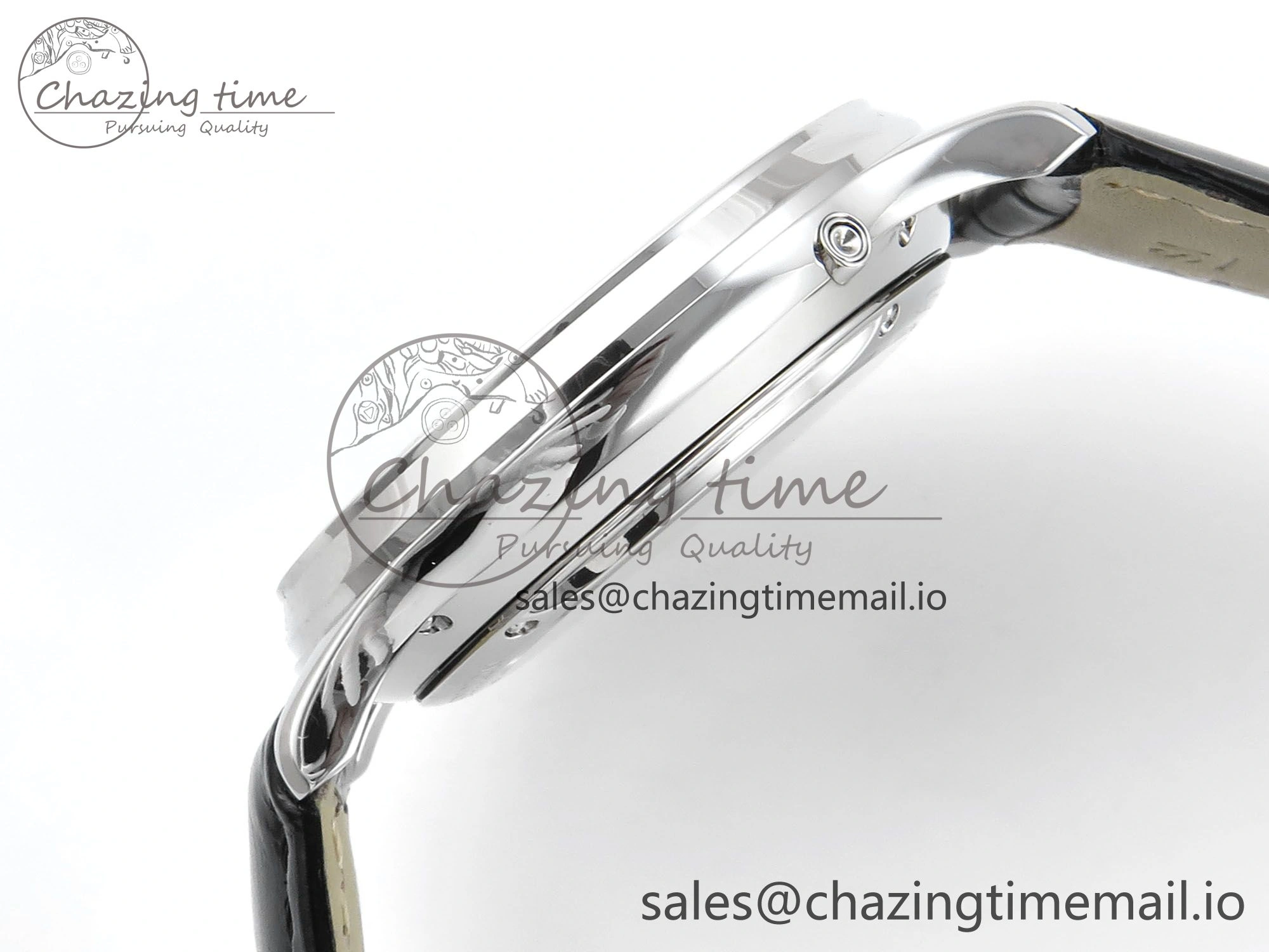 Seasonal Master Ultra Thin Pert SS VRF 1:1 Best Edition Black Dial on Brown Leather Strap MY9015 Mod 7401